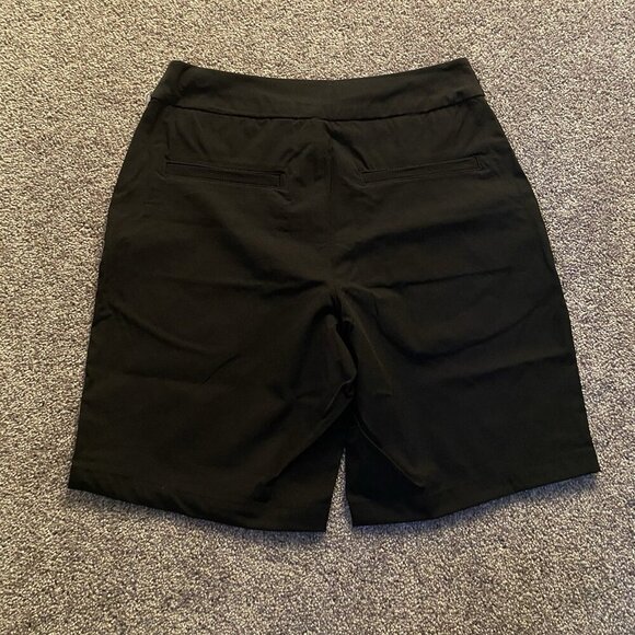 Tommy Bahama Active Women's Shorts 9" Bermuda Black Zip Front Pockets Size S NWT - Picture 7 of 16